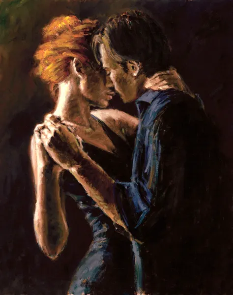 Canvas Print Picture Love dance Oil Painting canvas x inches Giclee