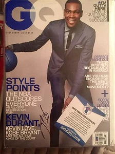 Kevin Durant Autograph Signed autograph GQ Magazine Beckett Thunder Warriors - Picture 1 of 1