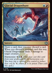 Glacial Dragonhunt - (Near Mint NM) MTG Magic - Tarkir: Dragonstorm (TDM) - Picture 1 of 1