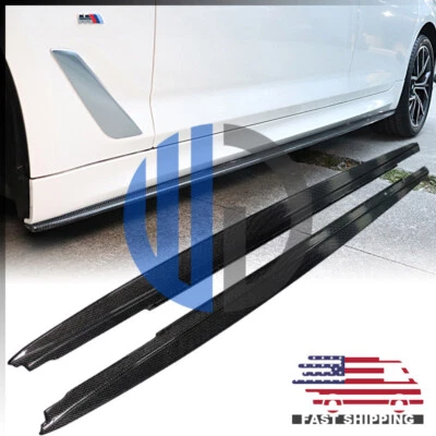 For 2017 2018 2019 2020 2021 2022 BMW G30 MT F90 M5 P Type Carbon Side Skirts - Image 1 of 4