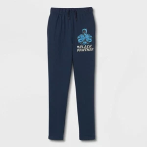 Boys' Marvel Black Panther Jogger Pants - Navy Blue M - Picture 1 of 1