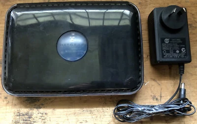 Netgear RangeMAX Dual Band Wireless-N Modem Router DGND3300v2 w/ Power Supply - Image 1 of 4