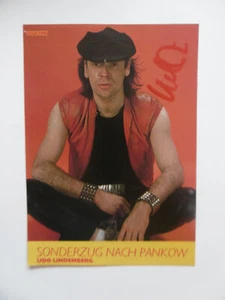 Udo Lindenberg Autogramm signed 10x14 cm Popcorn -Starkarte - Bild 1 von 1