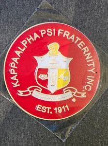 Kappa Tin Flat Sign - Size 8 inch Round - Picture 1 of 3