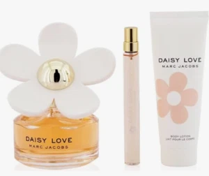Marc Jacobs Daisy Love Gift Set 3pcs 100ml, 10ml EDT Spray Body Lotion 75ml - Picture 1 of 2