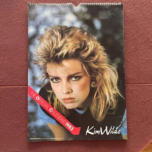 KIM WILDE - Calendario 1983 - vintage mai usato 17X12 UK - Foto 1 di 5