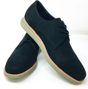 Chung Shi Sentono li Women's Black Suede Leather Brogue Oxfords Lace-Up US 10 M - Picture 1 of 9