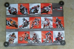 Letrero Gen H Red Riders Team Honda Shop bicicletas de tierra paseo en rojo 4358 Z4 - Imagen 1 de 10
