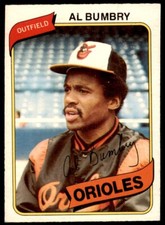 1980 O-PEE-CHEE AL BUMBRY BALTIMORE ORIOLES #36