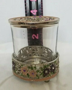 Decorative Glass Candle Holder (#32134) - Picture 1 of 2