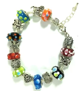 Women Fashion Charm Element  Bracelet  With Moreno Glass - Picture 1 of 1
