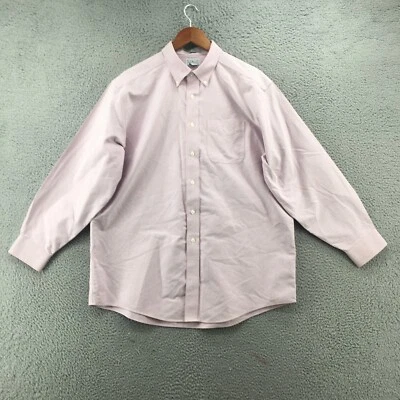 LL Bean Dress Shirt Mens Large Multicolor Cotton Striped Button Down Long Sleeve - Image 1 of 4