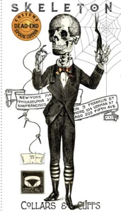 Costume Makers Ball Main Panel Halloween Weird Riley Blake Skeleton White - Picture 1 of 3