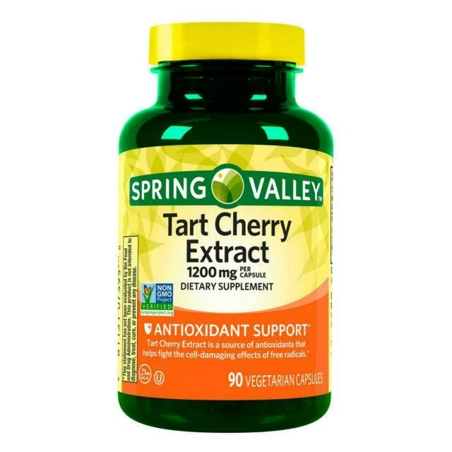 Spring Valley Tart Cherry Dietary Supplement Capsules - 90 Count