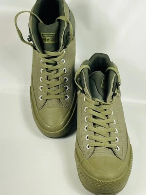 Chuck Taylor Converse All Star Nylon Street Boot 157475C Size 12 Olive Green - Image 1 of 4