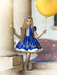 Dollcake Girl's Gleam In The Light Nutcracker Party Dress Royal Blue Size 2 NWT - Picture 1 of 7