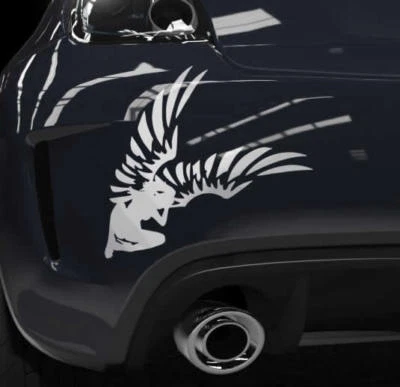 Auto Aufkleber Engel Sticker Schutzengel Flügel Heckscheibenaufkleber OEM JDM
