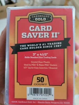 Ahorrador de tarjetas de cartón dorado II 3" X 4 1/2" para PSA/SGC - 10CT (NO PAQUETES) Foto 1 de 2