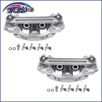 Par de 2 pinzas de freno traseras con soporte para Chevy Silverado 2500 HD 2011-2019 6,6 L Foto 1 de 4
