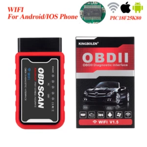 OBDII V1.5 WIFI with PIC18F25K80 Chip For Android IOS Diagnostic KINGBOLEN L06-- - Picture 1 of 1