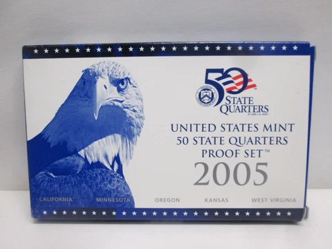 2005 US Mint Statehood Quarter Proof Set Cover