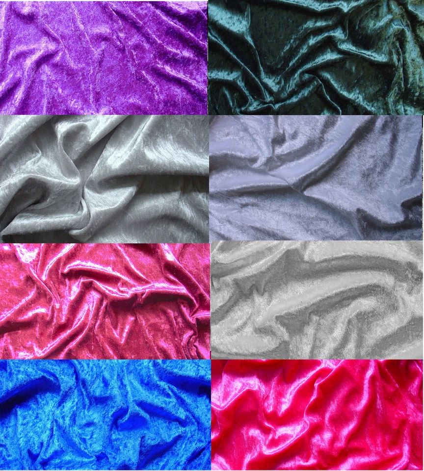 Samt (€10/m²) Crashsamt 0,3 m viele Farben 145 cm breit - Bild 1 von 1