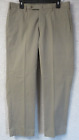 Pantalon habillé homme Incotex marron devant plat coupe classique en coton taille 35x29