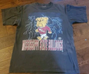 AMAZING VINTAGE THUNDER ISLAND MISSISSIPPI STATE LIGHTNING T-SHIRT MEN'S SIZE XL - Picture 1 of 12