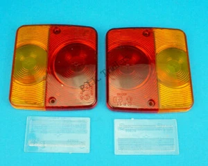 Twin Pack of Radex Replacement Lens for 4 Function Rear Trailer Lamp 02-R-S1 - Picture 1 of 1