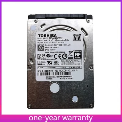 Toshiba MQ01ABF032 5400RPM 320GB 2.5" SATA Laptop HDD Hard Disk Drive-7mm - Image 1 of 4
