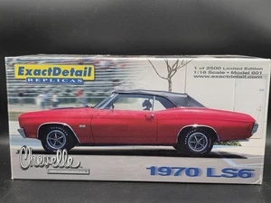 Lane Exact Detail 1970 Chevy Chevelle LS6 Convertible 1:18 Diecast Car Red 601 - Picture 1 of 7
