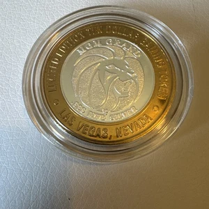Limited Edition $10 Gaming Token James Dean MGM Grand .999 Silver S97 - Picture 1 of 2