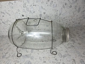 Vintage C.F. Orvis Minnow Trap-Glass W/Wire Frame-Excellent - Picture 1 of 5