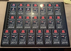 2 sizes- New England Patriots AFC EAST Division Champions Banner Decals Man Cave - Picture 1 of 5
