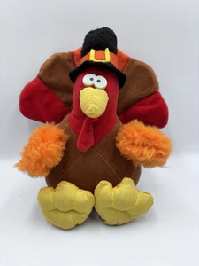 Peluche vintage Gibson Mr. Gobbles Acción de Gracias Pavo 10" animal de peluche 1994 - Imagen 1 de 8