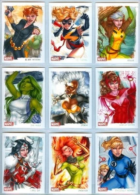 Women of Marvel Series 2 Rittenhouse 2013 Card Marvel Artifex Complete Set X-Men - Image 1 of 3