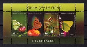 Türkei 2009 Schmetterlinge Block postfrisch ** - Bild 1 von 1
