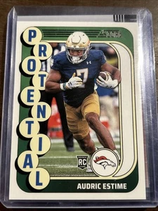 2024 Score Protential Insert #6 AUDRIC ESTIME Denver Broncos ROOKIE Card RC - Picture 1 of 2