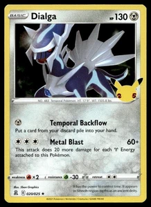 Dialga 20/25 Pokemon Card Celebrations Rare 130 HP Holo Lightly Played AA - Picture 1 of 2