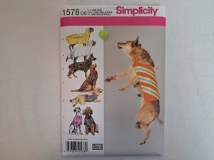 Simplicity Muster - Hundekleidung für große Größen (Einheitsgröße) #1578 - ungeschnitten - Bild 1 von 6