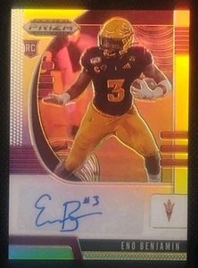 2020 Panini Prizm Draft Picks Eno Benjamin Silver Prizm Auto Rookie Card No. 119 - Picture 1 of 6