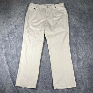 Lauren by Ralph Lauren Classic Straight Jeans Women's 16W White Stretch EUC - Picture 1 of 21