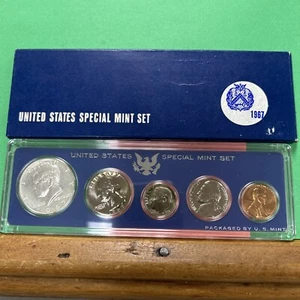 1967 US Special Mint 5 Coin Uncirculated Set Complete w/ OGP - Picture 1 of 2