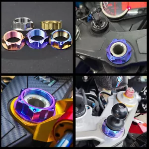S1000rr/R1R6/GSX600/GSX1000/MT10/ZX10R Nose CNC Titanium Nut M28x1.0 - Picture 1 of 7