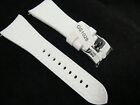 Glam Rock GS1028 26-mm White Textured Silicone Strap New  Authentic