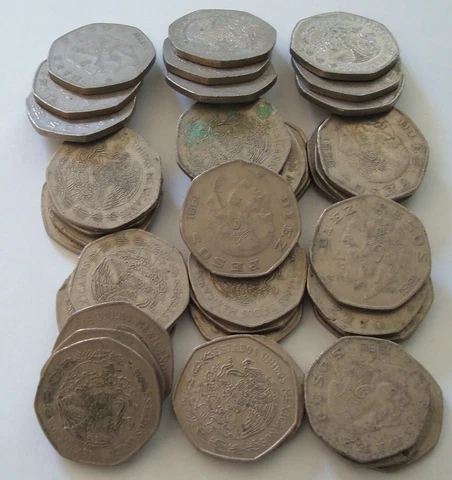 Mexico  Lot 40 $10 Pesos Coins Copper -Nikel Please de coins Cover