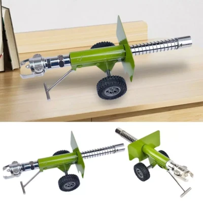 Mini cañón modelo petardo artillería de aleación de acero inoxidable con ruedas Foto 1 de 4