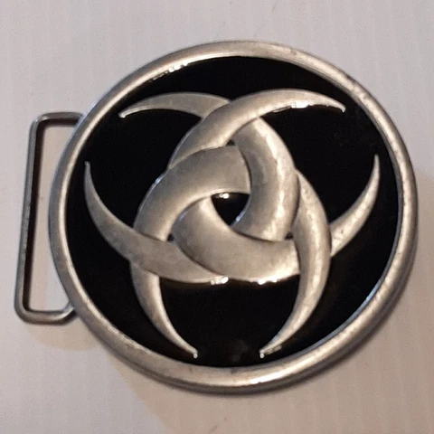 RADIOACTIVE SYMBOL Metal Belt Buckle Cover