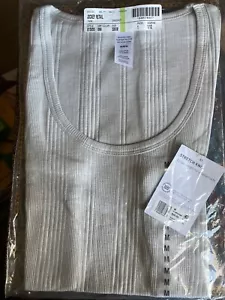 NWT Jockey Cotton Gray Grey Ribbed Tank Top~Women's Size Medium~Style 015655! - Picture 1 of 4