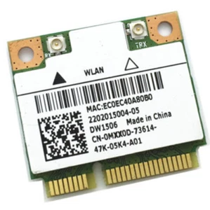 New ATHEROS AR5B125 AR9485 DELL DW1506 HALF Mini PCI-EWIRELESS N CARD - Picture 1 of 3